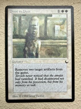 Dust to Dust card from the 1994 Magic: The Gathering set The Dark